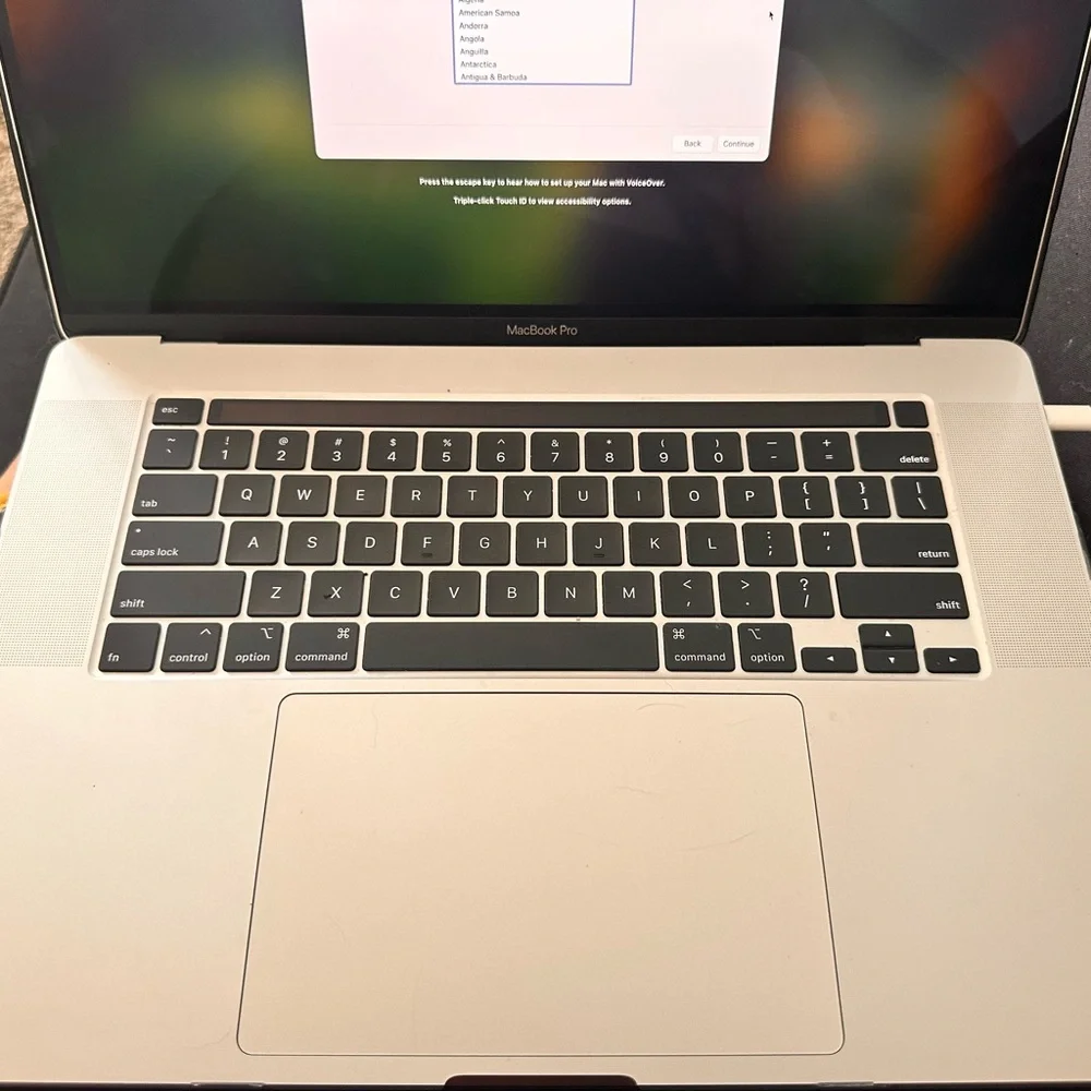 Apple Laptop - Silver. MacBook Pro 2021 with Touch Bar, 500GB. Open to offers